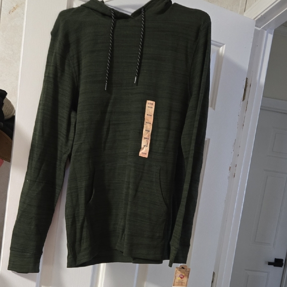 Green Hooded Long Sleeve Tee - Picture 2 of 2